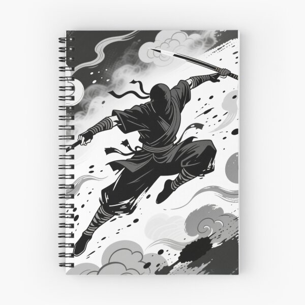 Item preview, Ninja in Motion – Japanese Ink Art designed and sold by yukina-shop.