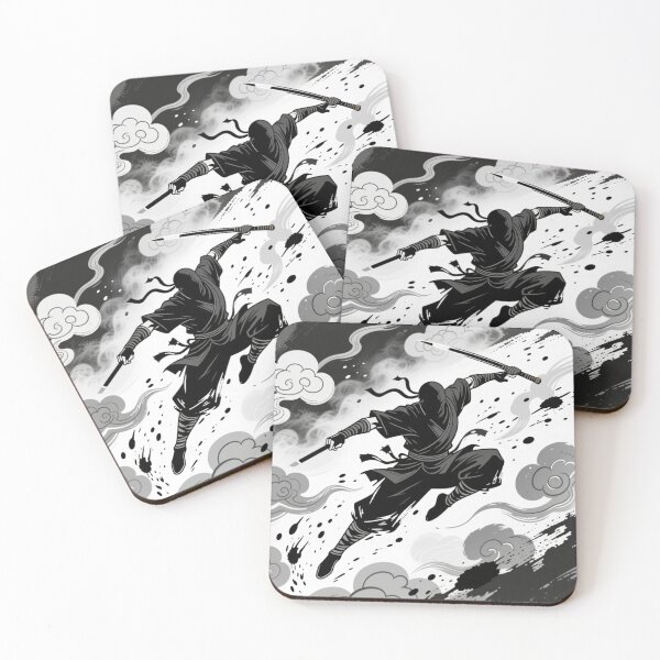 Item preview, Ninja in Motion – Japanese Ink Art designed and sold by yukina-shop.