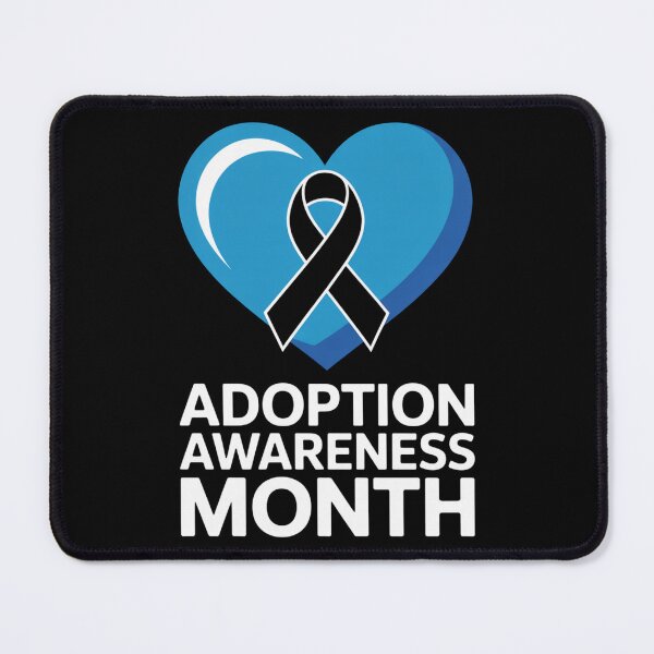 Item preview, Adoption Awareness Month Ribbon Heart designed and sold by DarylWelsh2024.