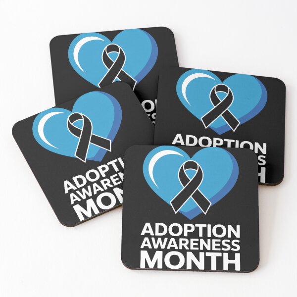 Item preview, Adoption Awareness Month Ribbon Heart designed and sold by DarylWelsh2024.
