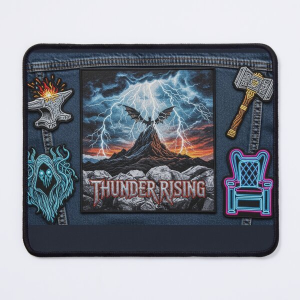 Item preview, Thunder Rising Back Patch Denim designed and sold by ChiefAmbition71.