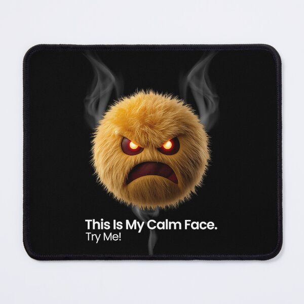 Item preview, This Is My Calm Face Funny Angry Emoji | Sarcastic Mood T-Shirt Design designed and sold by chuxiedesign.