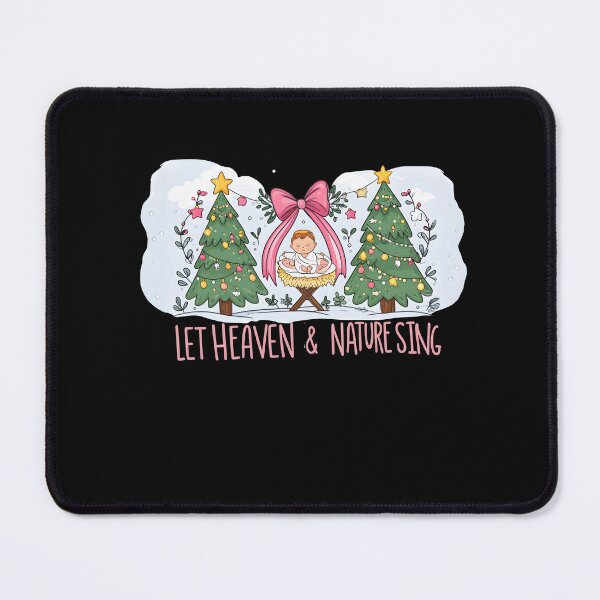 Item preview, Let Heaven & Nature Sing Nativity Scene Christmas Trees Vintage designed and sold by Drip Haus.