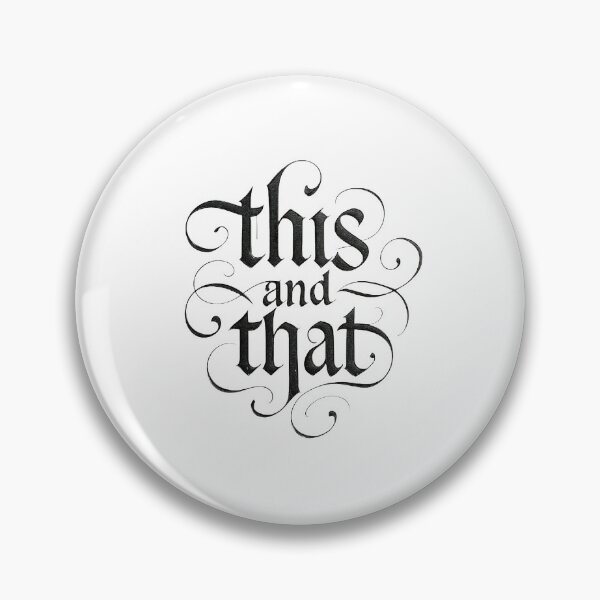 Item preview, This and That Elegant Typography Design designed and sold by Rangmanch.