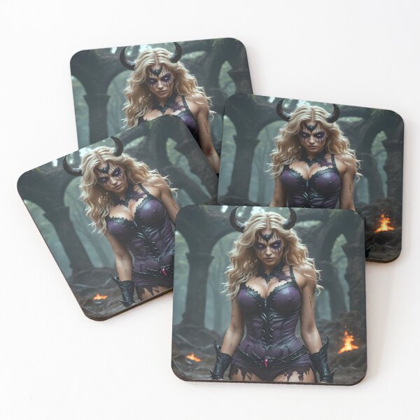 Item preview, Blonde Demon in Purple designed and sold by EyesthatBlind.
