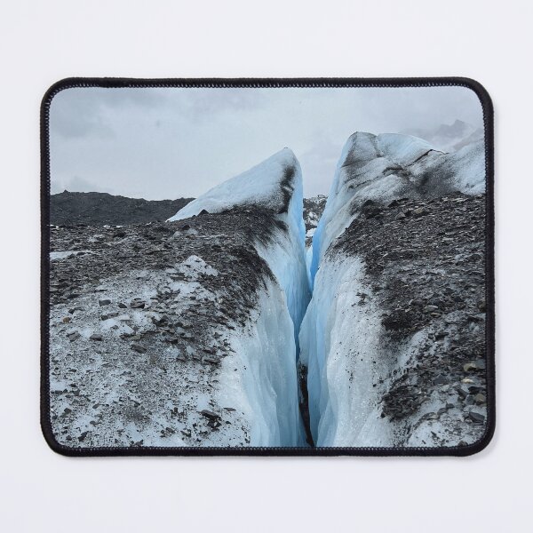 Item preview, Grieta glaciar agrietada – Fotografía de paisaje de hielo de Alaska designed and sold by Anusham Digital Arts.