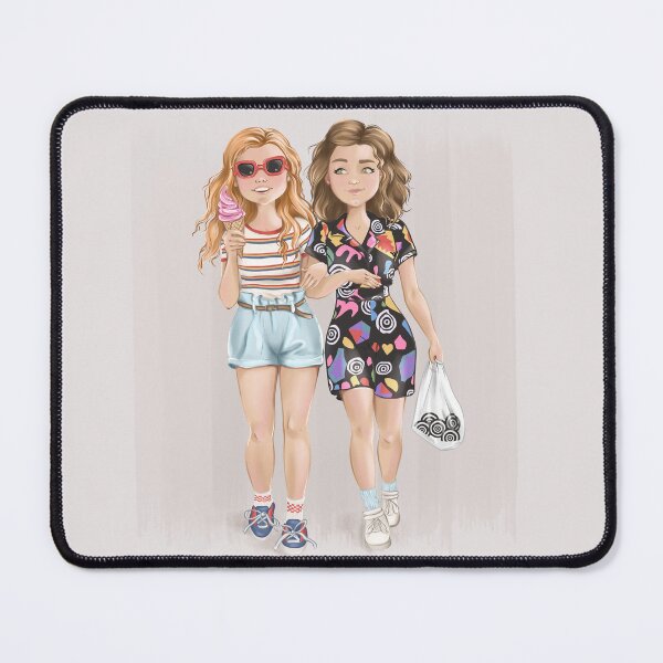 Item preview, Summer Vibes with El & Max – 80s Mall Edition Fan Art designed and sold by CreativeBu.