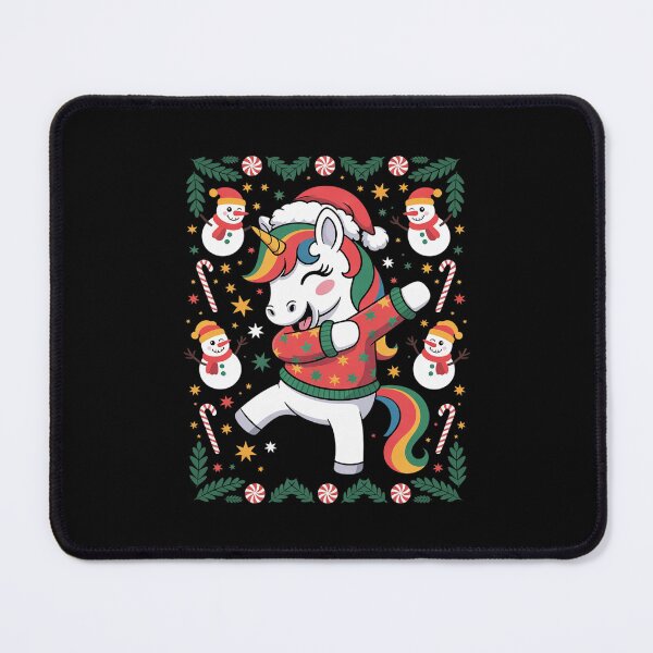 Artikelvorschau, Hässliche Einhorn-Weihnachtspullover, dabbendes Einhorn an Weihnachten entworfen und verkauft von MicanCuteStore.