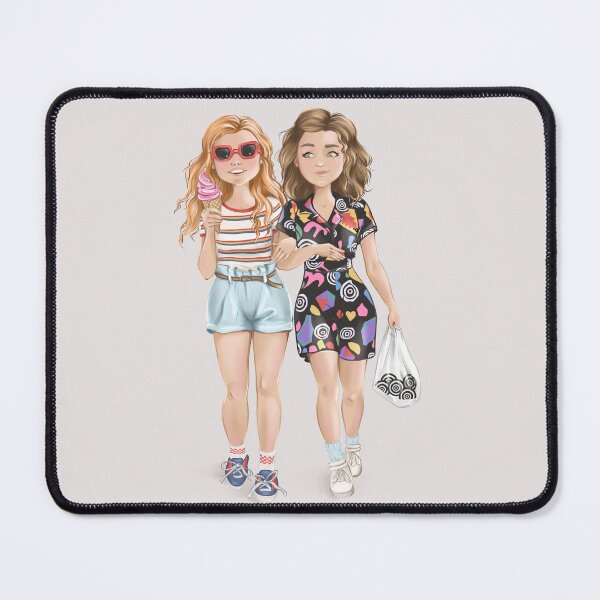 Item preview, Summer Vibes with El & Max – 80s Mall Edition Fan Art designed and sold by CreativeBu.