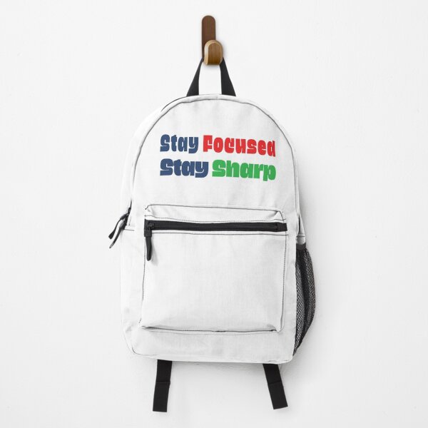 Item preview, Stay Focused Stay Sharp – Minimal Motivational Quote for Productivity & Discipline designed and sold by Dirrastore.