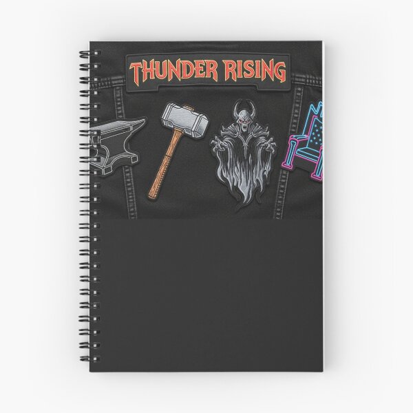 Item preview, Thunder Rising Black Denim Back Patch designed and sold by ChiefAmbition71.