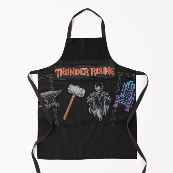 Item preview, Thunder Rising Black Denim Back Patch designed and sold by ChiefAmbition71.