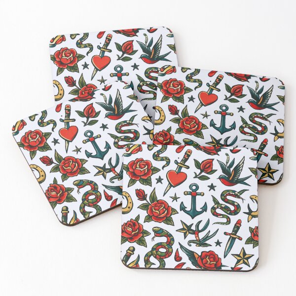 Item preview, American Traditional Tattoo Pattern Art designed and sold by Planetporridge.