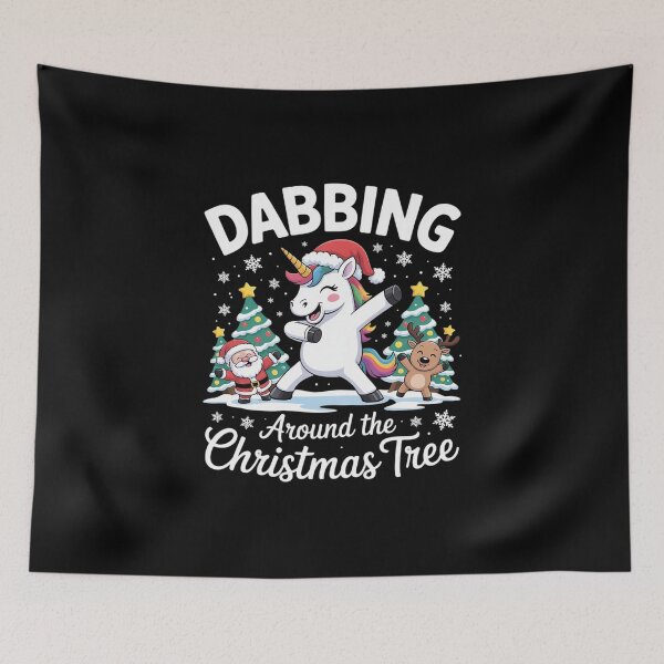 Item preview, Xmas Dabbing Unicorn Reindeer Santa Christmas Dab  designed and sold by MicanCuteStore.