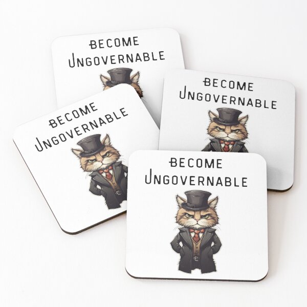 Item preview, Become Ungovernable Cat – Chaotic Rebel Feline Meme designed and sold by EVESTUDIOART.