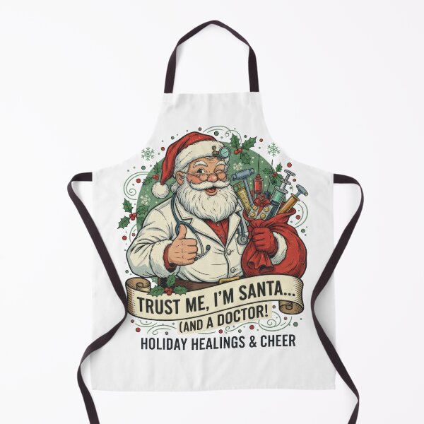 Artikelvorschau, Weihnachtsmann, vertrau mir – Lustiges medizinisches Weihnachtsfest entworfen und verkauft von Gaviani Design Studio.