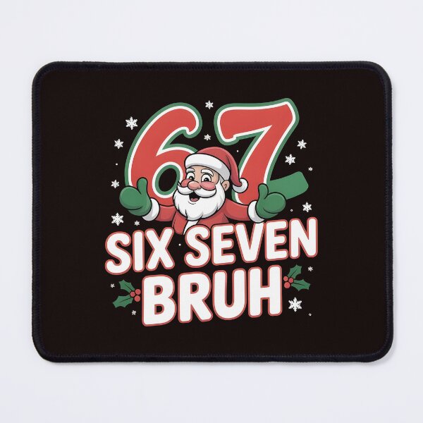 Item preview, Six Seven Bruh Christmas Santa – Funny Meme Slang Holiday Design designed and sold by Redgiant87x.