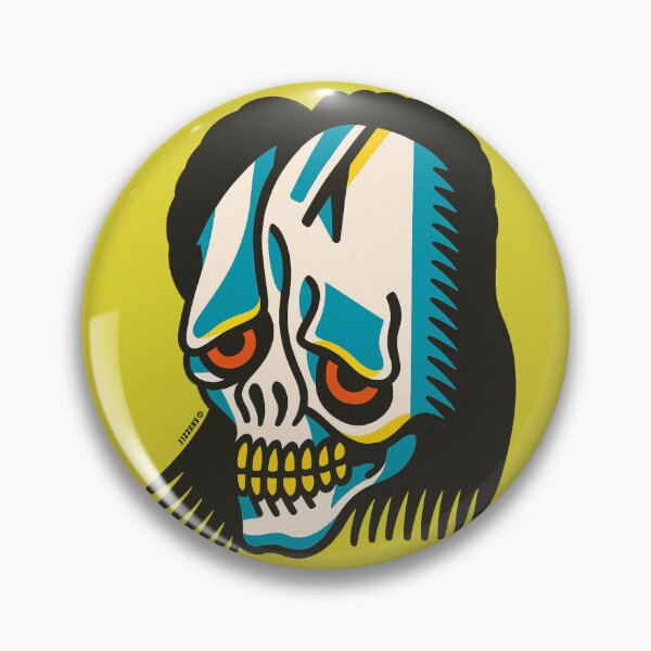 Item preview, Retro Comic Skull Head Sticker designed and sold by Skuzzle.