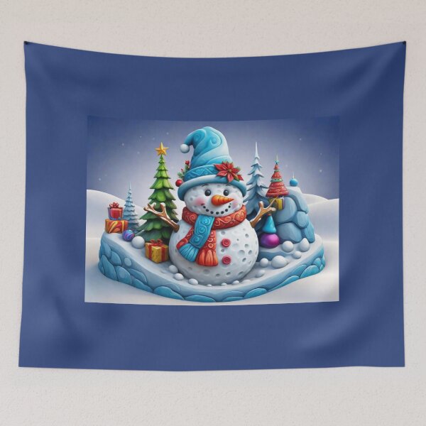 Item preview, Snowman in winter landscape designed and sold by HA-Design-Kunst.