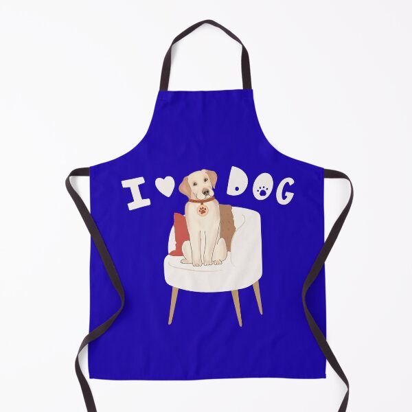Item preview, I Love Dog – Cozy Dog on Chair Design for Dog Lovers, Pet Parents & Home Decor Fans designed and sold by TheBeeKindSpace.