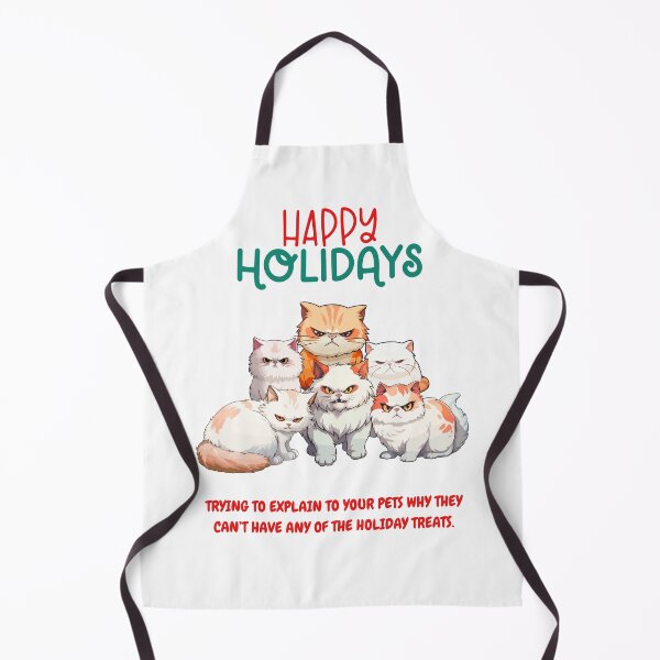 Item preview, Happy Holidays Cat Lover - Angry Cats designed and sold by WrenAnders.