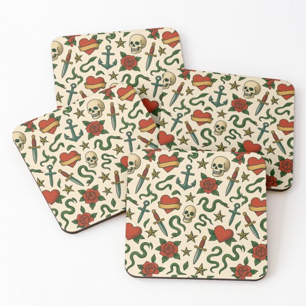 Item preview, American Traditional Tattoo Pattern Design designed and sold by Planetporridge.