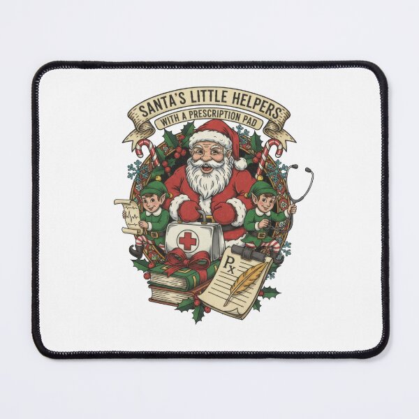 Item preview, Funny Medical Elf Christmas T-Shirt - Santa's Little Helpers Prescription designed and sold by Gaviani Design Studio.