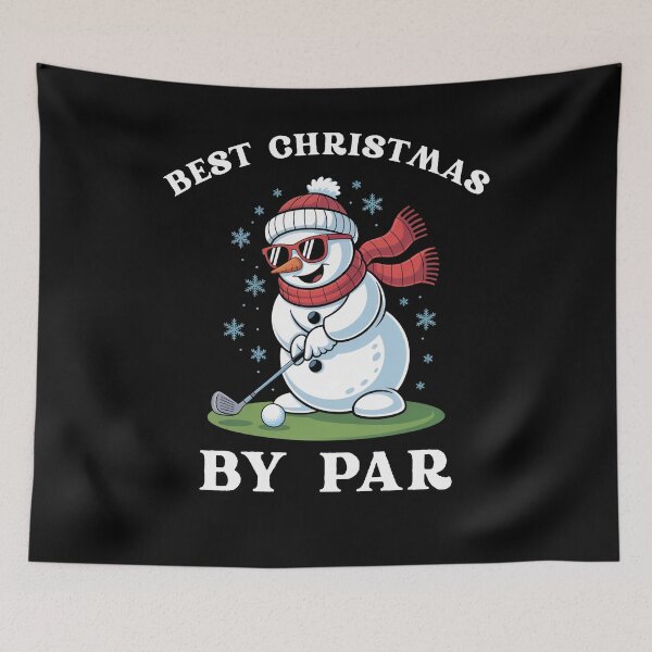 Item preview, Best Christmas by par Funny Snowman Golfing Christmas Golfer designed and sold by snowry.