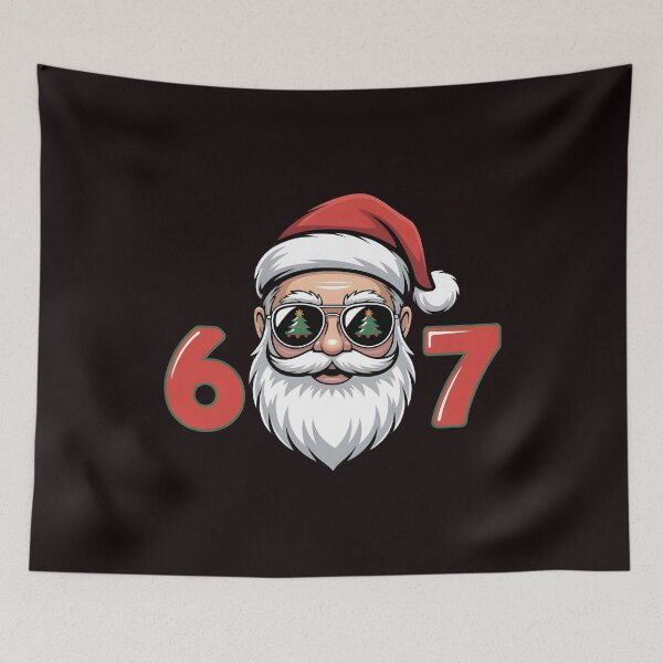 Item preview, 67 Meme Christmas – Six Seven Bruh Santa Funny Holiday Slang Design designed and sold by Redgiant87x.