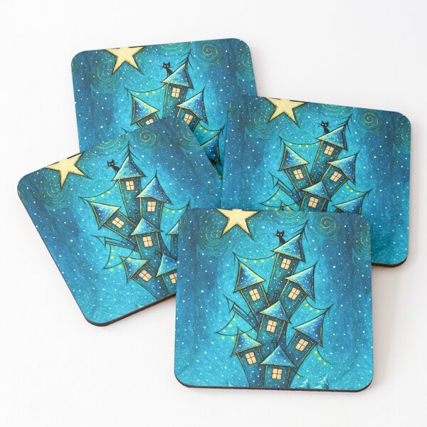 Item preview, Whimsical Christmas Houses designed and sold by Ewa Miller.