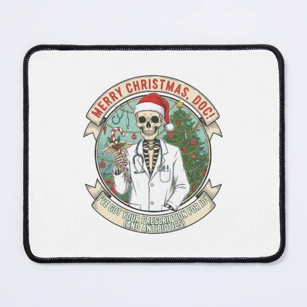 Item preview, Merry Christmas Doc - Funny Skeleton Doctor Prescription designed and sold by Gaviani Design Studio.