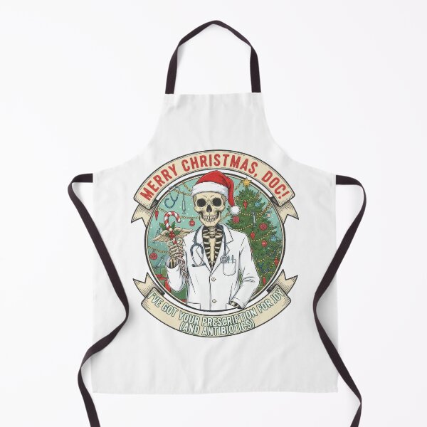 Item preview, Merry Christmas Doc - Funny Skeleton Doctor Prescription designed and sold by Gaviani Design Studio.