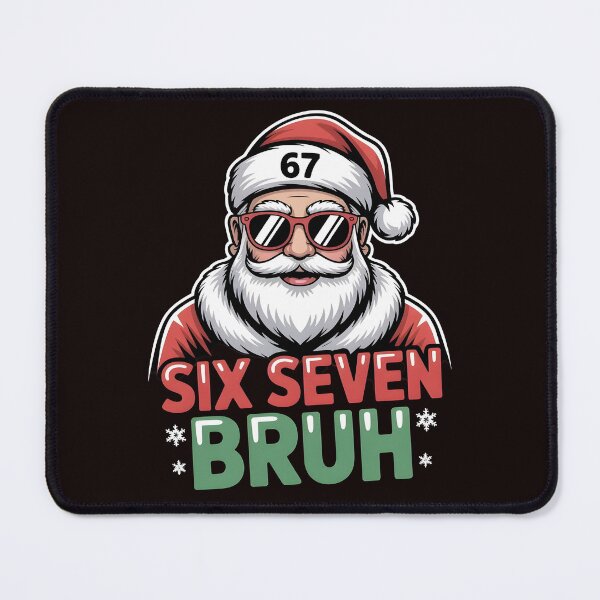 Item preview, Six Seven Bruh Santa – Funny Slang Meme Xmas Gift for Christmas Lovers designed and sold by Redgiant87x.