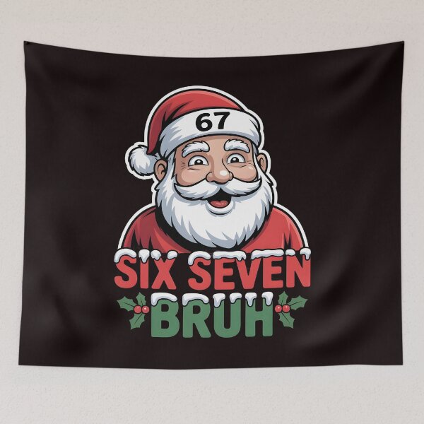 Item preview, Six Seven Bruh Santa – Cool 67 Meme Christmas Design with Slang Humor designed and sold by Redgiant87x.