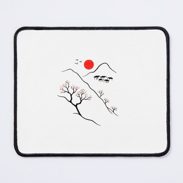 Item preview, a quiet village, and the risingsun. designed and sold by MVS ART.