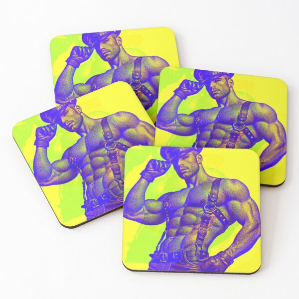 Item preview, Gay Leather Bar Pop Art "Club Heat" Leather Bar San Francisco Pride Graphic Design designed and sold by ItsAKinkThing.