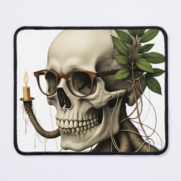 Item preview, Academic Cyber Skull | Engraved Library Gothic Tech Overload designed and sold by VibeCheckTees13.