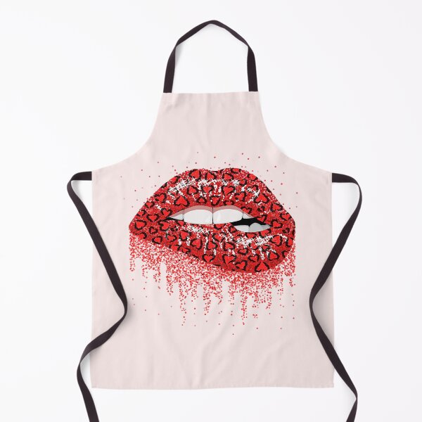 Item preview, Red Leopard Hearts Biting Lips designed and sold by Jeallan Designs.