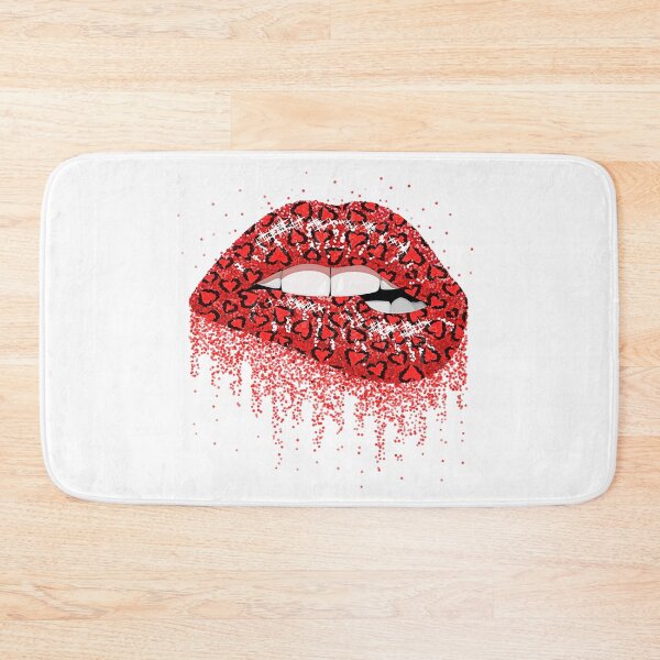 Item preview, Red Leopard Hearts Biting Lips designed and sold by Jeallan Designs.