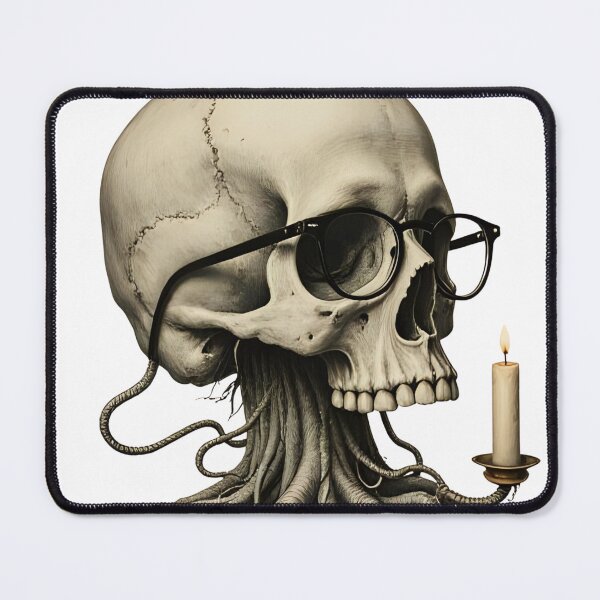 Item preview, Academic Cyber Skull | Engraved Library Gothic Tech Overload designed and sold by VibeCheckTees13.