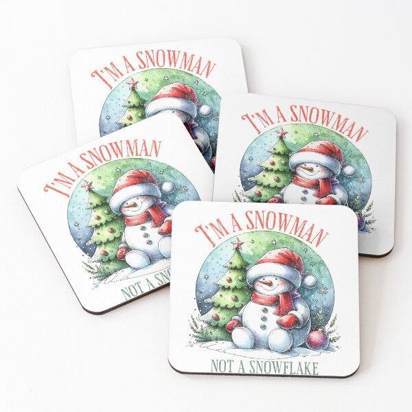 Item preview, I'm a Snowman Not a Snowflake - Funny Winter Sarcasm designed and sold by FuzionRaptor.