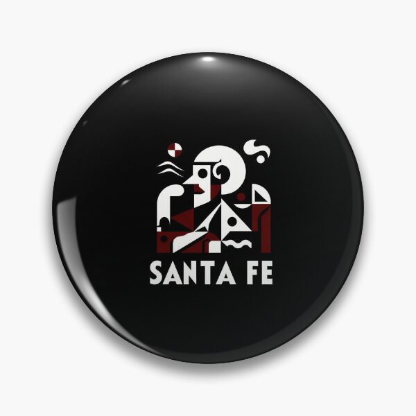 Item preview, Santa Fe Minimal Cubic Art | Colorful Geometric Desert Design on Black Background designed and sold by OzzFrequency.