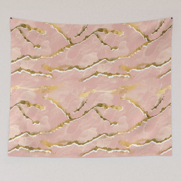 Item preview, Blush Pink Marble with Gold Veins designed and sold by susycosta.