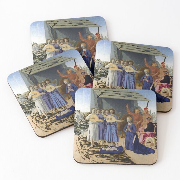 Item preview, NATIVITY OF JESUS AND MUSIC MAKING ANGELS by PIERO DELLA FRANCESCA designed and sold by BulganLumini.