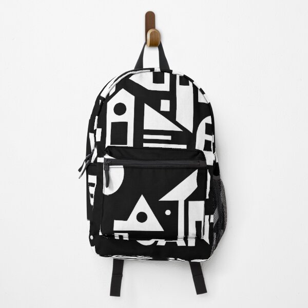 Item preview, Santa Fe Minimal Cubic Art | Colorful Geometric Desert Design on Black Background designed and sold by OzzFrequency.