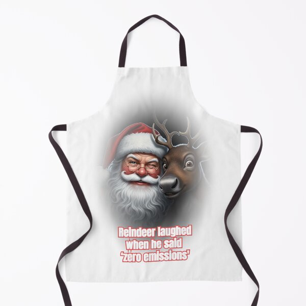 Item preview, Funny Santa Reindeer Zero Emissions Christmas Quote designed and sold by WitWarp.