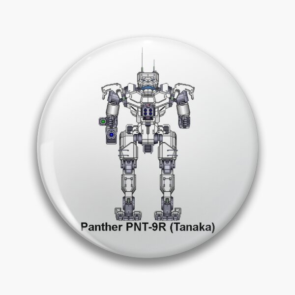 Item preview, Panther PNT-9R (Tanaka) (White) - Inner Sphere BattleMech designed and sold by DagleysDesigns.