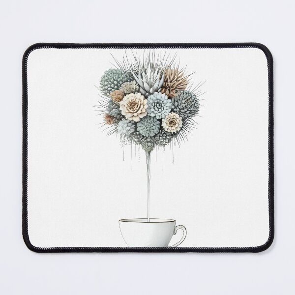 Item preview, Botanical Mind Meditation | Cactus Brain Succulent Art Line Art designed and sold by VibeCheckTees13.