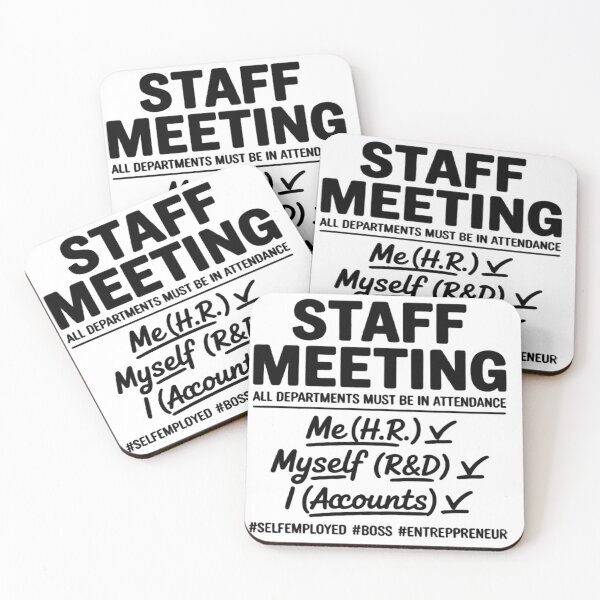 Item preview, Staff Meeting Business Entreprenuer  designed and sold by Mad Mama Designs.