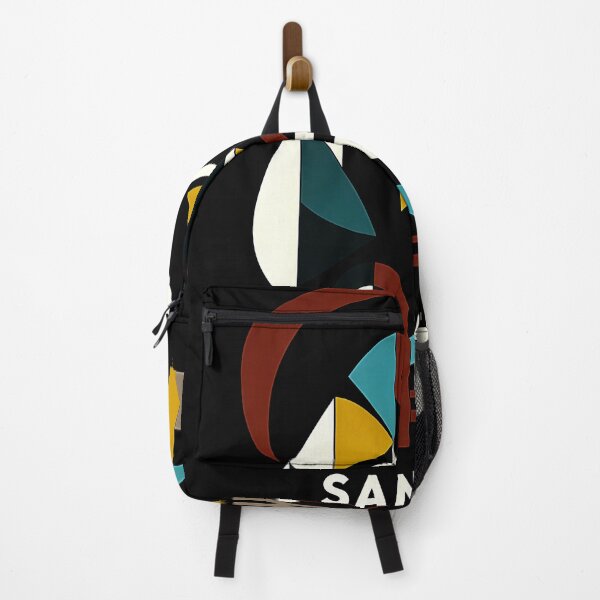 Item preview, Santa Fe Minimal Cubic Art | Colorful Geometric Desert Design on Black Background designed and sold by OzzFrequency.